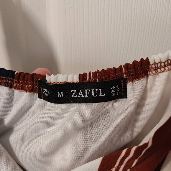Striped Zaful Romper - Sz 6 - Picture 3 of 9